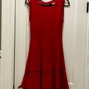 Red cocktail dress